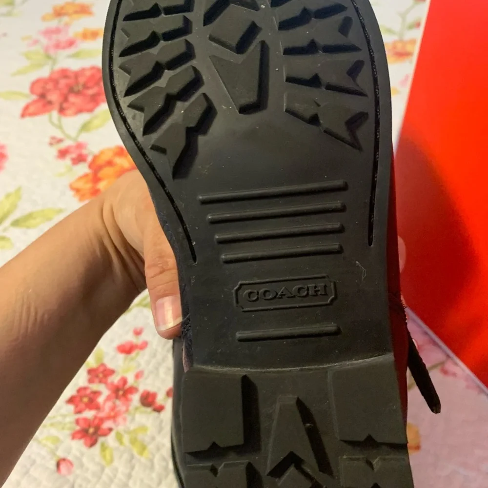 Coach Monogramed Leather Knee Boots - Picture 11 of 14